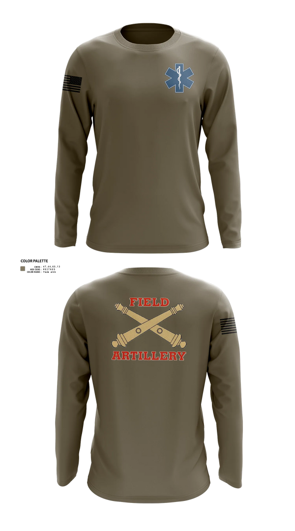 Long Sleeve Performance Shirt, 1-118th FA, National Guard, Teamtime, Team time, sublimation, custom sports apparel, team uniforms, spirit wear, spiritwear, sports uniforms, custom shirts, team store, custom team store, fundraiser sports, apparel fundraiser
