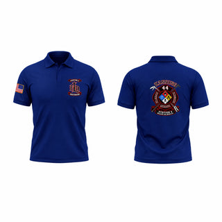 Short Sleeve Performance Polo, Lansing FD - Station #4, Fire Department, Teamtime, Team time, sublimation, custom sports apparel, team uniforms, spirit wear, spiritwear, sports uniforms, custom shirts, team store, custom team store, fundraiser sports, apparel fundraiser