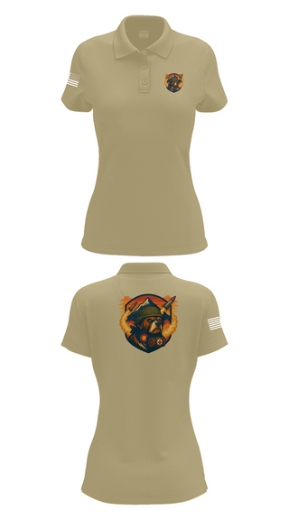 Womens Short Sleeve Performance Polo, 10th Field Hospital (FWD), , Teamtime, Team time, sublimation, custom sports apparel, team uniforms, spirit wear, spiritwear, sports uniforms, custom shirts, team store, custom team store, fundraiser sports, apparel fundraiser