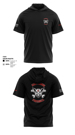 Short Sleeve Performance Shirt with hood, Eastbrook Football, Army, Teamtime, Team time, sublimation, custom sports apparel, team uniforms, spirit wear, spiritwear, sports uniforms, custom shirts, team store, custom team store, fundraiser sports, apparel fundraiser