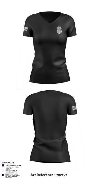 Womens Short Sleeve Vneck Shirt, Military Police, , Teamtime, Team time, sublimation, custom sports apparel, team uniforms, spirit wear, spiritwear, sports uniforms, custom shirts, team store, custom team store, fundraiser sports, apparel fundraiser