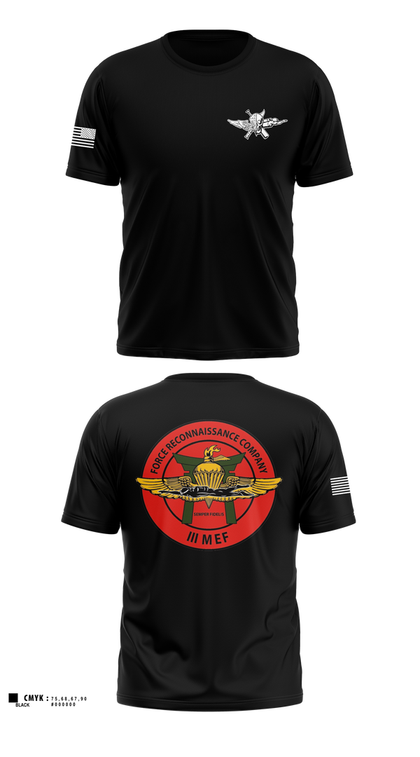 Short Sleeve Performance Shirt, 3rd Reconnaissance Battalion, Force Co, Marines, Teamtime, Team time, sublimation, custom sports apparel, team uniforms, spirit wear, spiritwear, sports uniforms, custom shirts, team store, custom team store, fundraiser sports, apparel fundraiser