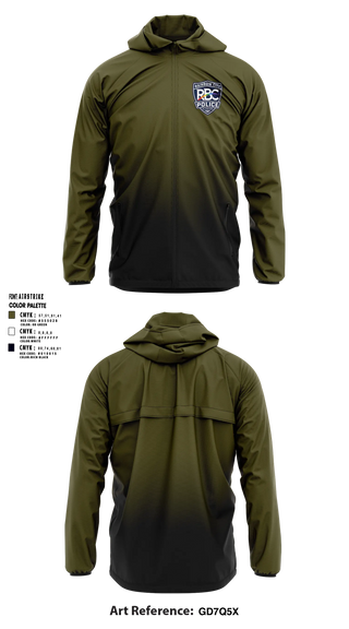 Windbreaker, Rainbow City Police Department, Police, Teamtime, Team time, sublimation, custom sports apparel, team uniforms, spirit wear, spiritwear, sports uniforms, custom shirts, team store, custom team store, fundraiser sports, apparel fundraiser