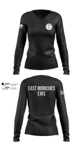 East Moriches Community Ambulance 82979004 Women's Long Sleeve V-neck Shirt - 101
