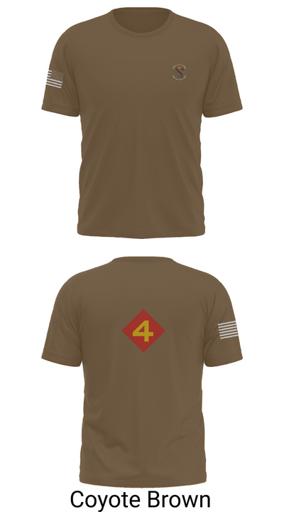 14th Marine regiment 4th Marine corps division 57481844 Short Sleeve Performance Shirt - 16