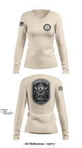 TCC-1 experimentation 62781886 Women's Long Sleeve V-neck Shirt - 101