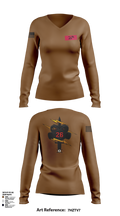 26th CM Co 80721197 Women's Long Sleeve V-neck Shirt - 106