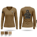 Ammunition Supply Point Women's Long Sleeve V-neck Shirt - 1