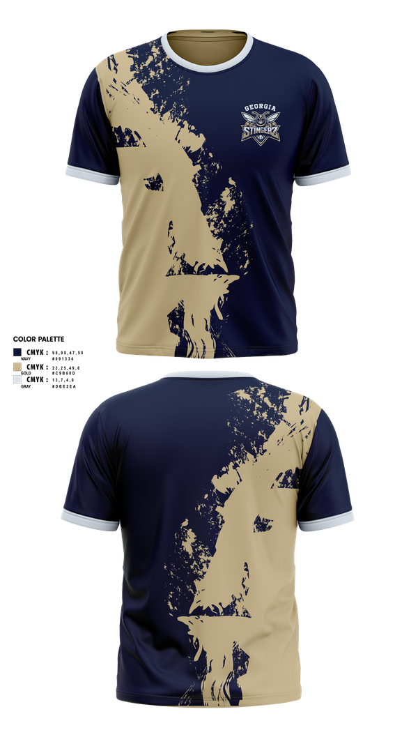 Short Sleeve Performance Shirt, Georgia Stingerz, Baseball, Teamtime, Team time, sublimation, custom sports apparel, team uniforms, spirit wear, spiritwear, sports uniforms, custom shirts, team store, custom team store, fundraiser sports, apparel fundraiser
