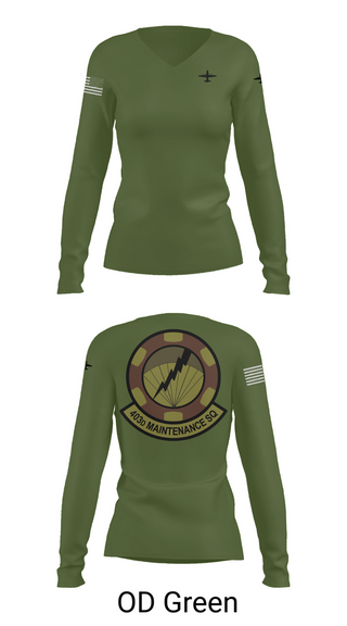 Womens Long Sleeve Vneck Shirt, 403 Maintenance Sqd, Air Force, Teamtime, Team time, sublimation, custom sports apparel, team uniforms, spirit wear, spiritwear, sports uniforms, custom shirts, team store, custom team store, fundraiser sports, apparel fundraiser