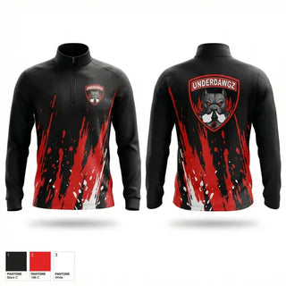 Quarter Zip Jacket, Underdawgz, , Teamtime, Team time, sublimation, custom sports apparel, team uniforms, spirit wear, spiritwear, sports uniforms, custom shirts, team store, custom team store, fundraiser sports, apparel fundraiser