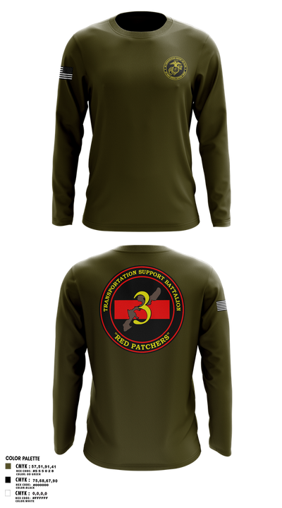 3rd TSB 79006876 Long Sleeve Performance Shirt 1