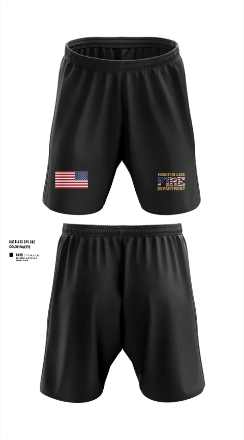 Athletic Shorts With Pockets, Mountain Lake Fire & Rescue, Fire Department, Teamtime, Team time, sublimation, custom sports apparel, team uniforms, spirit wear, spiritwear, sports uniforms, custom shirts, team store, custom team store, fundraiser sports, apparel fundraiser