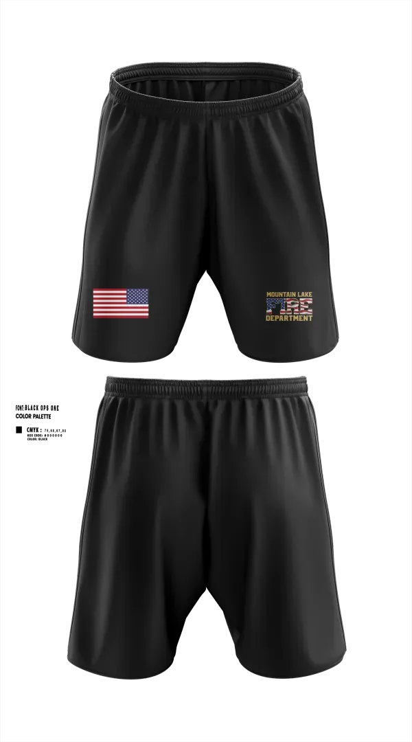 Athletic Shorts With Pockets, Mountain Lake Fire & Rescue, Fire Department, Teamtime, Team time, sublimation, custom sports apparel, team uniforms, spirit wear, spiritwear, sports uniforms, custom shirts, team store, custom team store, fundraiser sports, apparel fundraiser
