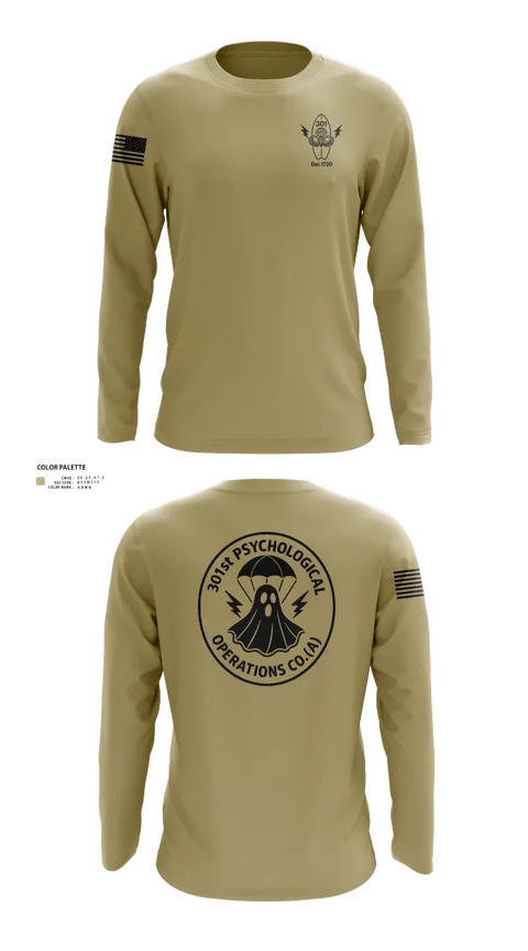 Long Sleeve Performance Shirt, 301, Army, Teamtime, Team time, sublimation, custom sports apparel, team uniforms, spirit wear, spiritwear, sports uniforms, custom shirts, team store, custom team store, fundraiser sports, apparel fundraiser