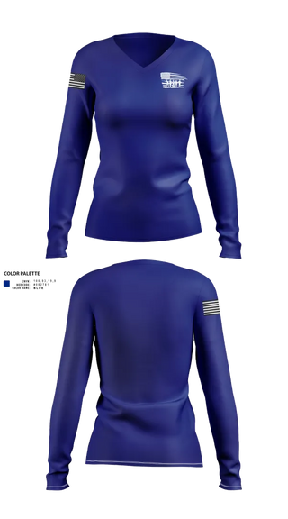 Womens Long Sleeve Vneck Shirt, McBee Police Department, , Teamtime, Team time, sublimation, custom sports apparel, team uniforms, spirit wear, spiritwear, sports uniforms, custom shirts, team store, custom team store, fundraiser sports, apparel fundraiser