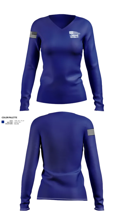 McBee Police Department 4438901 Women's Long Sleeve V-neck Shirt - 22