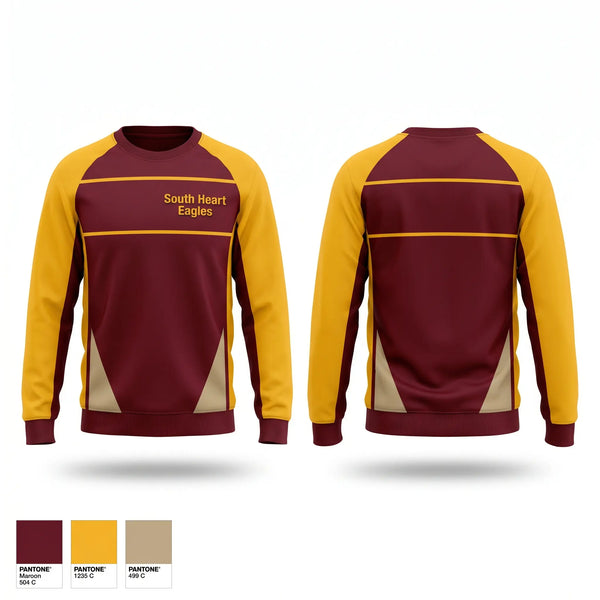 Crew Neck Sweatshirt, South Heart Eagles, Baseball, Teamtime, Team time, sublimation, custom sports apparel, team uniforms, spirit wear, spiritwear, sports uniforms, custom shirts, team store, custom team store, fundraiser sports, apparel fundraiser
