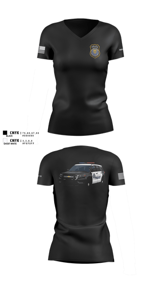 Womens Short Sleeve Vneck Shirt, DEPARTMENT OF THE ARMY CIVILIAN POLICE, Army, Teamtime, Team time, sublimation, custom sports apparel, team uniforms, spirit wear, spiritwear, sports uniforms, custom shirts, team store, custom team store, fundraiser sports, apparel fundraiser