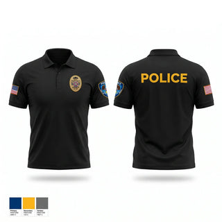 Short Sleeve Performance Polo, Simla Police Department, Police, Teamtime, Team time, sublimation, custom sports apparel, team uniforms, spirit wear, spiritwear, sports uniforms, custom shirts, team store, custom team store, fundraiser sports, apparel fundraiser