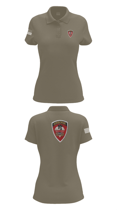 101st Airborne 37445934 Women's Short Sleeve Performance Polo  - 75