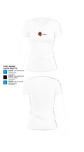 Utica Redskins 65403872 Women's Short Sleeve V-neck Shirt - 18