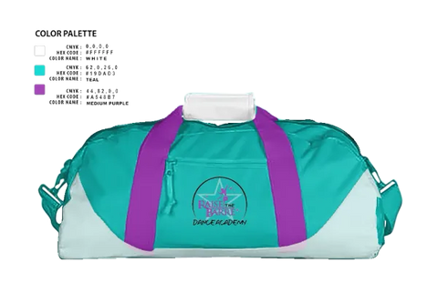 Duffle Bag, Raise the Barre Dance Academy, , Teamtime, Team time, sublimation, custom sports apparel, team uniforms, spirit wear, spiritwear, sports uniforms, custom shirts, team store, custom team store, fundraiser sports, apparel fundraiser