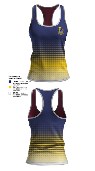 Tank Top, Lockport Lions, Cheer, Teamtime, Team time, sublimation, custom sports apparel, team uniforms, spirit wear, spiritwear, sports uniforms, custom shirts, team store, custom team store, fundraiser sports, apparel fundraiser