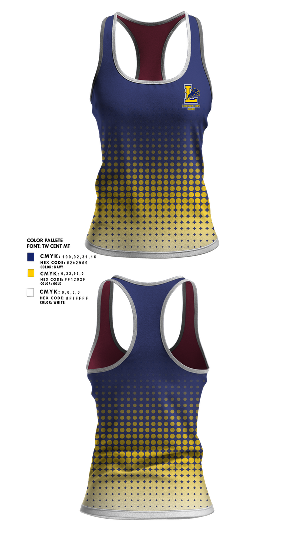 Tank Top, Lockport Lions, Cheer, Teamtime, Team time, sublimation, custom sports apparel, team uniforms, spirit wear, spiritwear, sports uniforms, custom shirts, team store, custom team store, fundraiser sports, apparel fundraiser