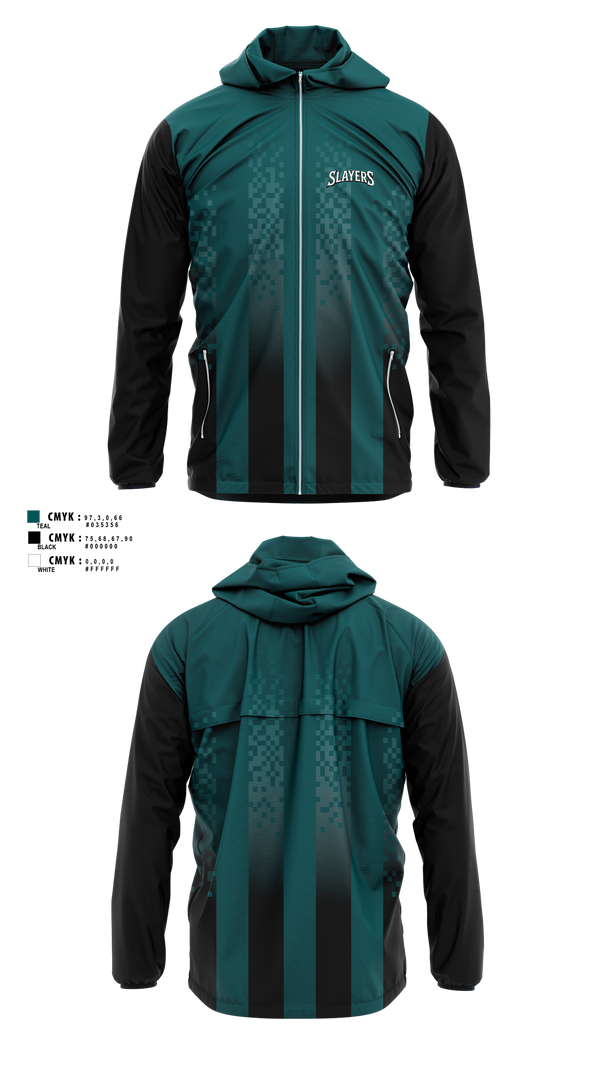 Windbreaker, Slayers, Softball, Teamtime, Team time, sublimation, custom sports apparel, team uniforms, spirit wear, spiritwear, sports uniforms, custom shirts, team store, custom team store, fundraiser sports, apparel fundraiser