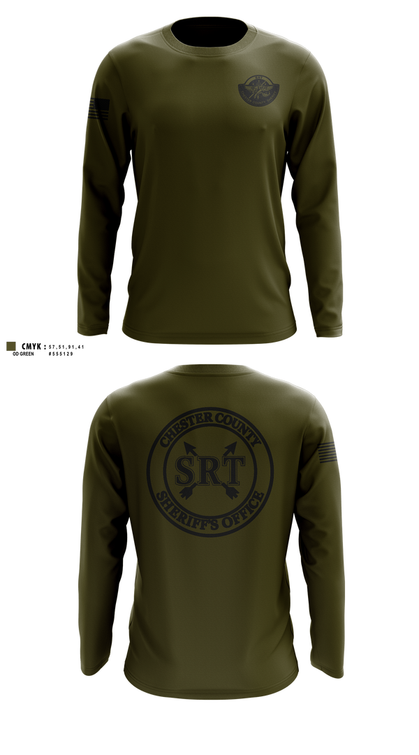 Long Sleeve Performance Shirt, Chester County Sheriff’s Office SRT - SC, Police, Teamtime, Team time, sublimation, custom sports apparel, team uniforms, spirit wear, spiritwear, sports uniforms, custom shirts, team store, custom team store, fundraiser sports, apparel fundraiser