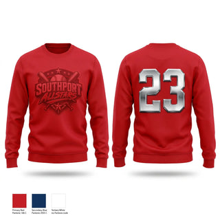 Crew Neck Sweatshirt, Southport, Baseball, Teamtime, Team time, sublimation, custom sports apparel, team uniforms, spirit wear, spiritwear, sports uniforms, custom shirts, team store, custom team store, fundraiser sports, apparel fundraiser