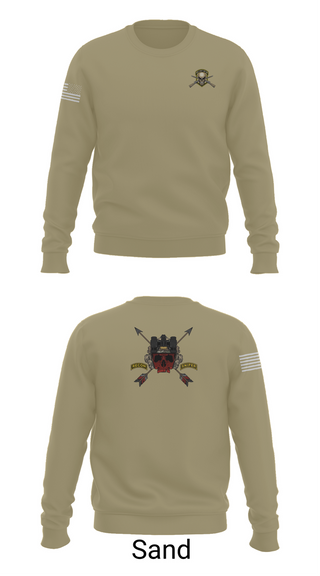 Crew Neck Sweatshirt, HHC 1ST BN 65TH INF REG, , Teamtime, Team time, sublimation, custom sports apparel, team uniforms, spirit wear, spiritwear, sports uniforms, custom shirts, team store, custom team store, fundraiser sports, apparel fundraiser