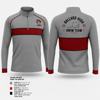 Quarter Zip Jacket, Ballard High School Girls Swim and Dive, Swimming, Teamtime, Team time, sublimation, custom sports apparel, team uniforms, spirit wear, spiritwear, sports uniforms, custom shirts, team store, custom team store, fundraiser sports, apparel fundraiser
