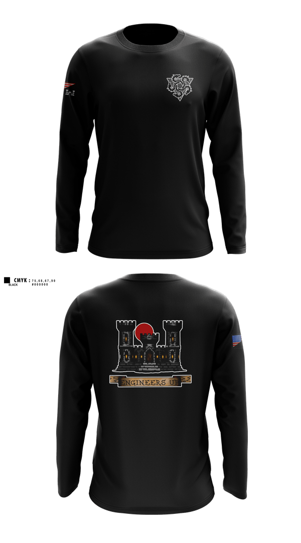 Long Sleeve Performance Shirt, 100th MRBC, Army, Teamtime, Team time, sublimation, custom sports apparel, team uniforms, spirit wear, spiritwear, sports uniforms, custom shirts, team store, custom team store, fundraiser sports, apparel fundraiser