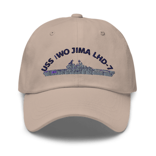 USS IWO JIMA LHD7 FRG Classic Dad Hat | Yupoong 6245CM