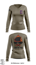 204thFSC 28842654 Women's Long Sleeve V-neck Shirt - 1