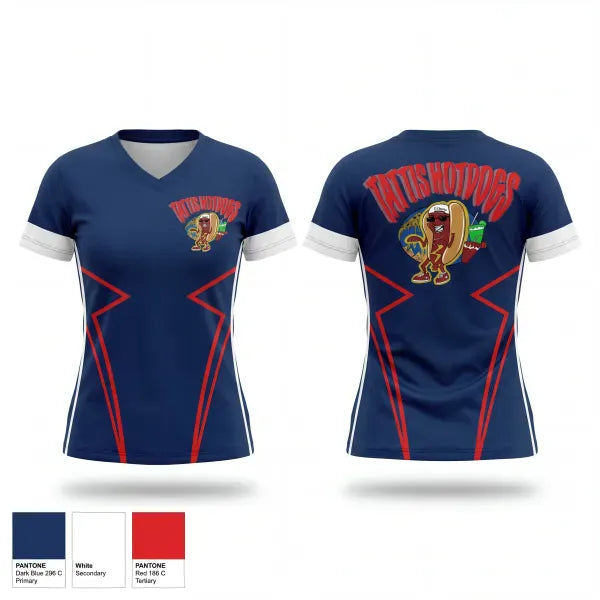 Womens Short Sleeve Vneck Shirt, Tattis, E-Sports, Teamtime, Team time, sublimation, custom sports apparel, team uniforms, spirit wear, spiritwear, sports uniforms, custom shirts, team store, custom team store, fundraiser sports, apparel fundraiser