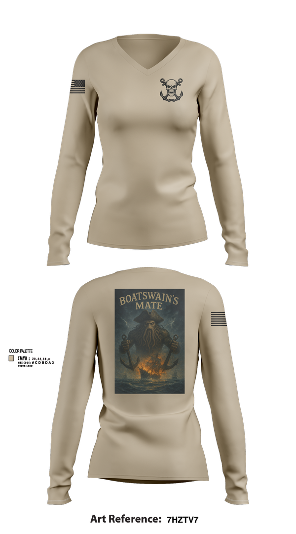 Womens Long Sleeve Vneck Shirt, Deck Division, , Teamtime, Team time, sublimation, custom sports apparel, team uniforms, spirit wear, spiritwear, sports uniforms, custom shirts, team store, custom team store, fundraiser sports, apparel fundraiser