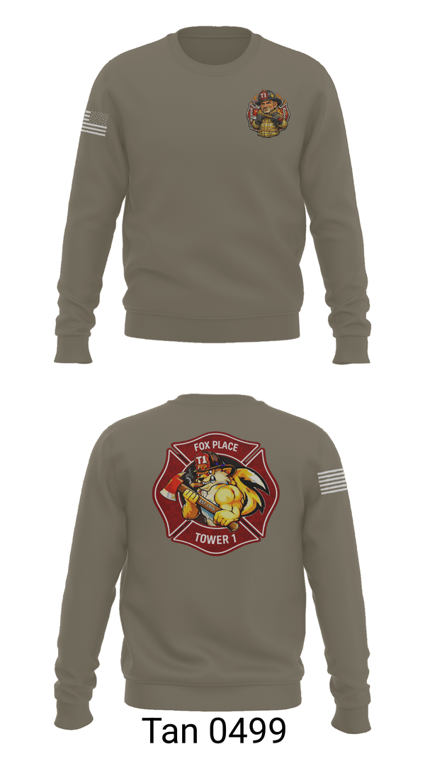 Crew Neck Sweatshirt, Pageland fire department, Fire Department, Teamtime, Team time, sublimation, custom sports apparel, team uniforms, spirit wear, spiritwear, sports uniforms, custom shirts, team store, custom team store, fundraiser sports, apparel fundraiser