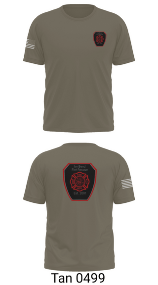 Old School Cotton Feel Shirt, Ivy Bend Fire and Rescue, Fire Department, Teamtime, Team time, sublimation, custom sports apparel, team uniforms, spirit wear, spiritwear, sports uniforms, custom shirts, team store, custom team store, fundraiser sports, apparel fundraiser