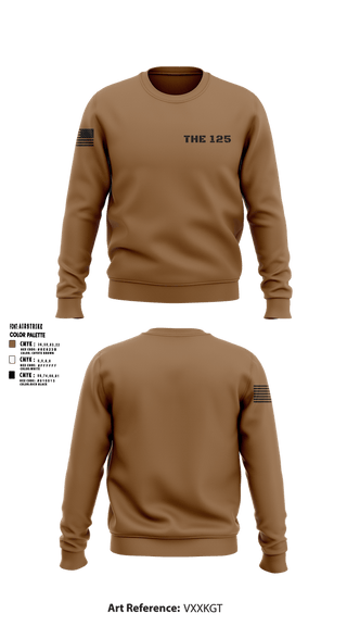 Crew Neck Sweatshirt, The 125, National Guard, Teamtime, Team time, sublimation, custom sports apparel, team uniforms, spirit wear, spiritwear, sports uniforms, custom shirts, team store, custom team store, fundraiser sports, apparel fundraiser