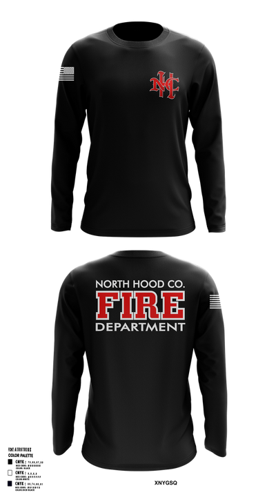 North Hood County Volunteer Fire Department 63771808 Long Sleeve Performance Shirt 1
