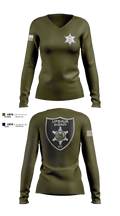 Upshur County Sheriff’s Office 76177638 Women's Long Sleeve V-neck Shirt - 2