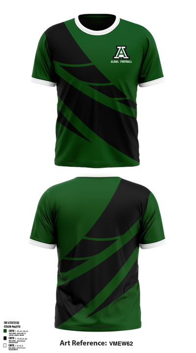 Alisal High School Football 81196703 Old School Cotton Feel Shirt - 1
