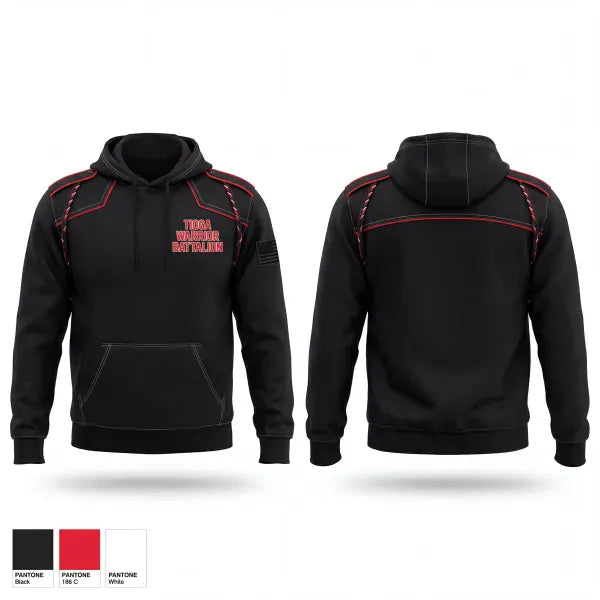 Hoodie, Tioga Warrior Battalion, Army, Teamtime, Team time, sublimation, custom sports apparel, team uniforms, spirit wear, spiritwear, sports uniforms, custom shirts, team store, custom team store, fundraiser sports, apparel fundraiser