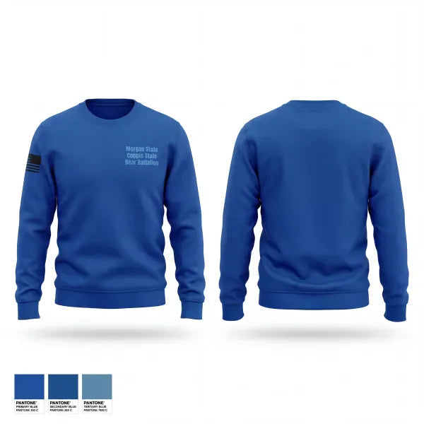 Crew Neck Sweatshirt, Morgan State/Coppin State Bear Battalion, Army, Teamtime, Team time, sublimation, custom sports apparel, team uniforms, spirit wear, spiritwear, sports uniforms, custom shirts, team store, custom team store, fundraiser sports, apparel fundraiser