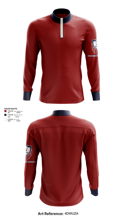 Connecticut Basketball Conference 49406081 Quarter Zip Jacket - 3