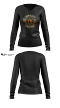 Litchfield Volunteer Fire Department Women's Long Sleeve V-neck Shirt - 11