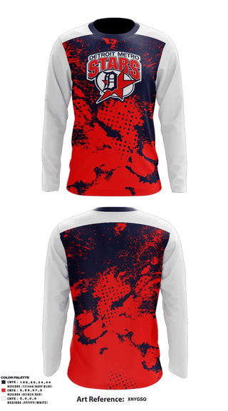 Long Sleeve Performance Shirt, Detroit Metro Stars Baseball, Baseball, Teamtime, Team time, sublimation, custom sports apparel, team uniforms, spirit wear, spiritwear, sports uniforms, custom shirts, team store, custom team store, fundraiser sports, apparel fundraiser